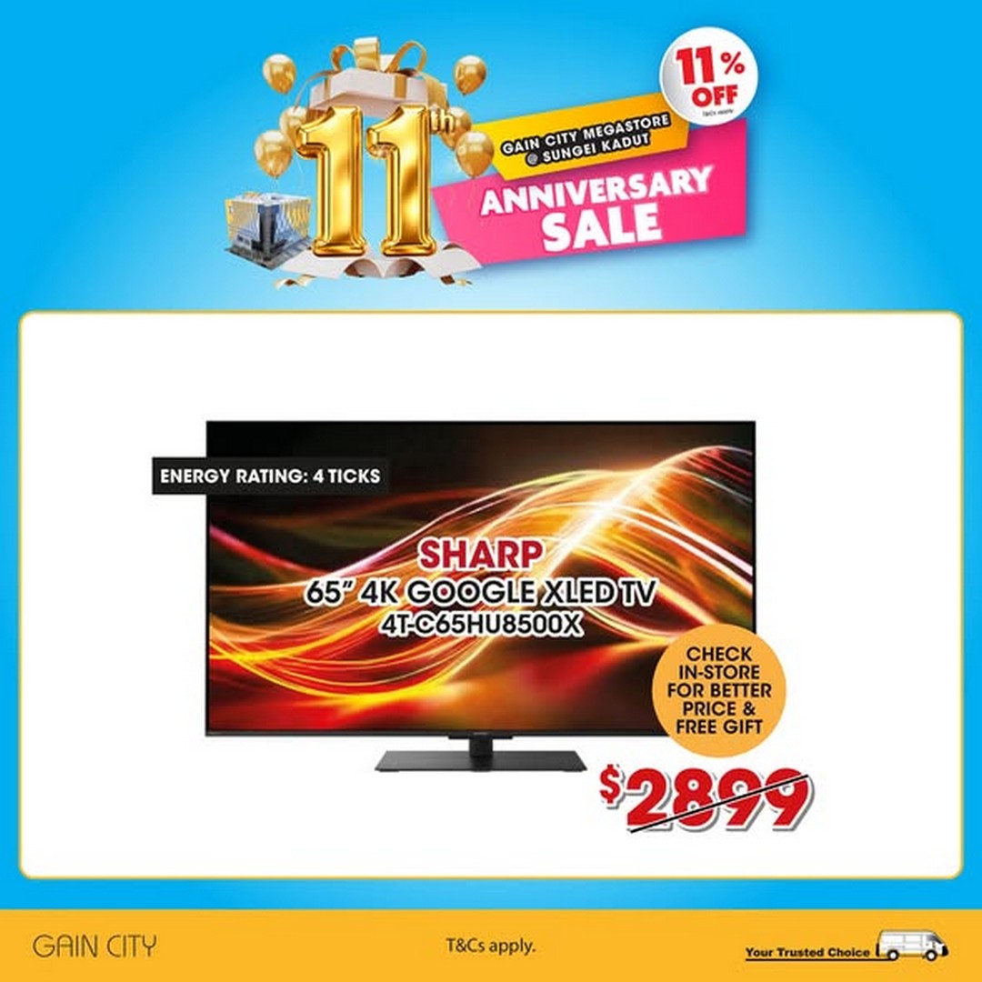 Gain-City-Megastore-11th-Anniversary-Sale-3 12 May 2026 onwards: Gain City Megastore 11th Anniversary Sale – Enjoy 11% OFF Selected Audio Visual Products and Stand a Chance to Win a Denza D9 MPV at Sungei Kadut