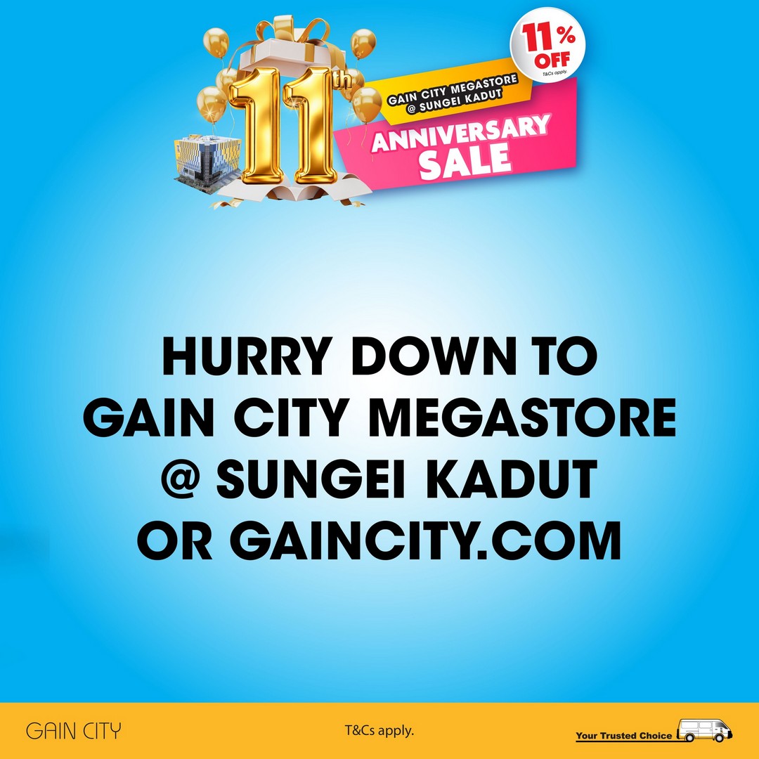 Gain-City-Megastore-11th-Anniversary-Sale-9 12 May 2026 onwards: Gain City Megastore 11th Anniversary Sale – Enjoy 11% OFF Selected Audio Visual Products and Stand a Chance to Win a Denza D9 MPV at Sungei Kadut
