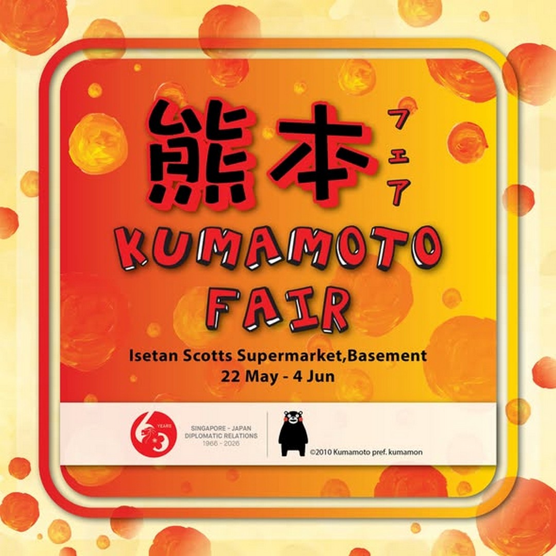 Isetan-Singapore-Kumamoto-Fair-at-Isetan-Scotts-Supermarket-B1 22 May–4 June 2026: Isetan Singapore Kumamoto Fair at Isetan Scotts Supermarket B1 – Discover Authentic Japanese Food, Speciality Produce and Meet Kumamon at This Limited-Time Promotion