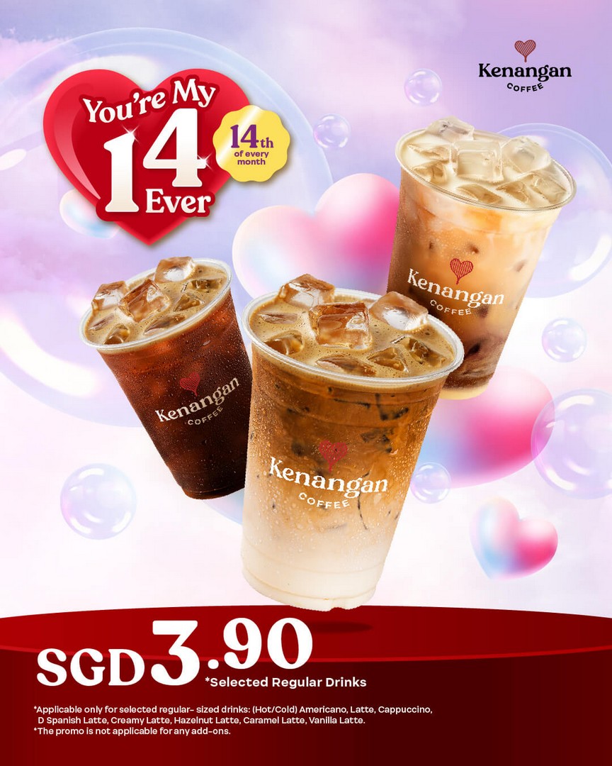 Kenangan-Coffee-Singapore-3.90-All-Day-Coffee-Promotion 14 May 2026: Kenangan Coffee Singapore, $3.90 All-Day Coffee Promotion, One-Day Special Deal Across Participating Outlets in Singapore