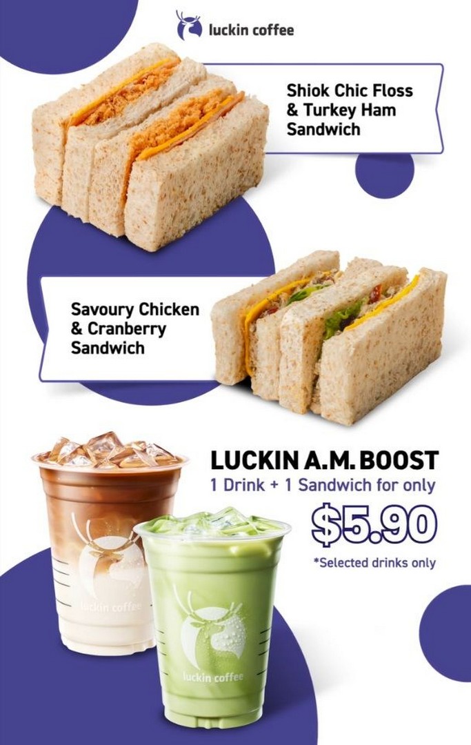 Luckin-Coffee-Singapore-Launches-5.90-Luckin-AM-Bundle-Promotion 12 May 2026 onwards: Luckin Coffee Singapore Launches $5.90 Luckin AM Bundle Promotion with Drink and Sandwich Breakfast Deal
