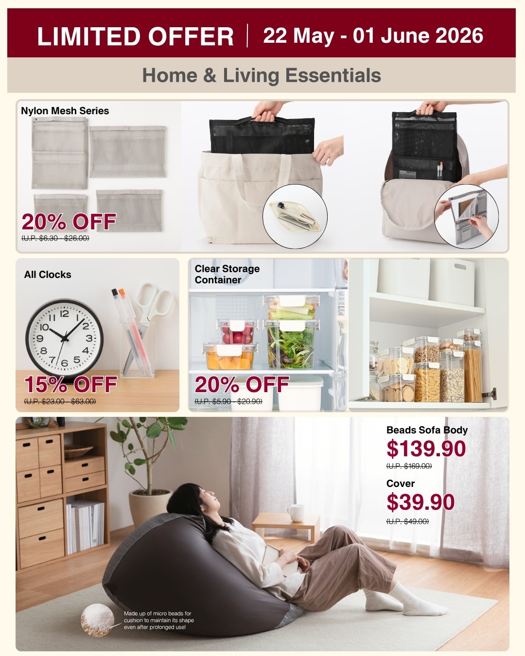 MUJI-Singapore-Special-Prices-Promotion-on-Everyday-Essentials-4 22 May – 1 June 2026: MUJI Singapore Special Prices Promotion on Everyday Essentials and Popular Favourites Across Stores