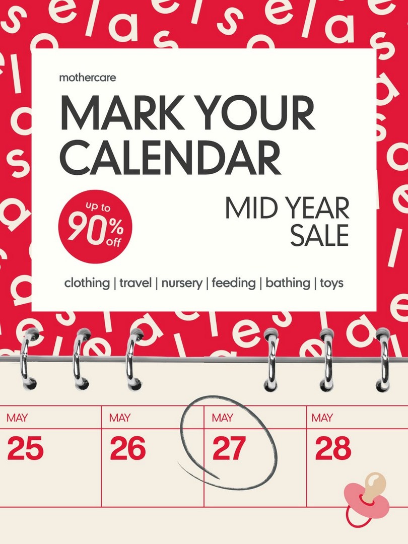 Mothercare-Singapore-Mid-Year-Sale-with-Up-to-90-OFF-Baby-Essentials 27 May 2026 onwards: Mothercare Singapore Mid Year Sale with Up to 90% OFF Baby Essentials, Nursery, Fashion and Travel Items at All Stores and Online