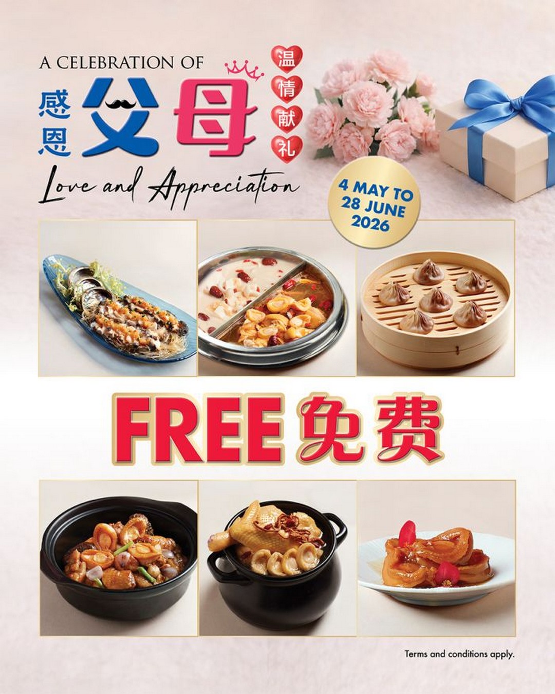 Paradise-Group-Parents-Day-Promotion-Featuring-FREE-Abalone 4 May-28 June 2026: Paradise Group Parent’s Day Promotion Featuring FREE Abalone Dishes at Beauty in The Pot, Paradise Dynasty, Canton Paradise and More Across Singapore