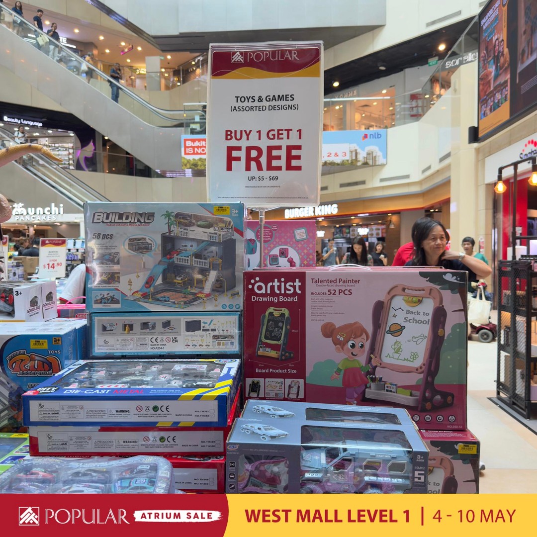 Popular-Bookstore-Singapore-Atrium-Sale-at-West-Mall-12 Now till 10 May 2026: Popular Bookstore Singapore Atrium Sale at West Mall – Up to 70% Off Books, Stationery and More Promotion