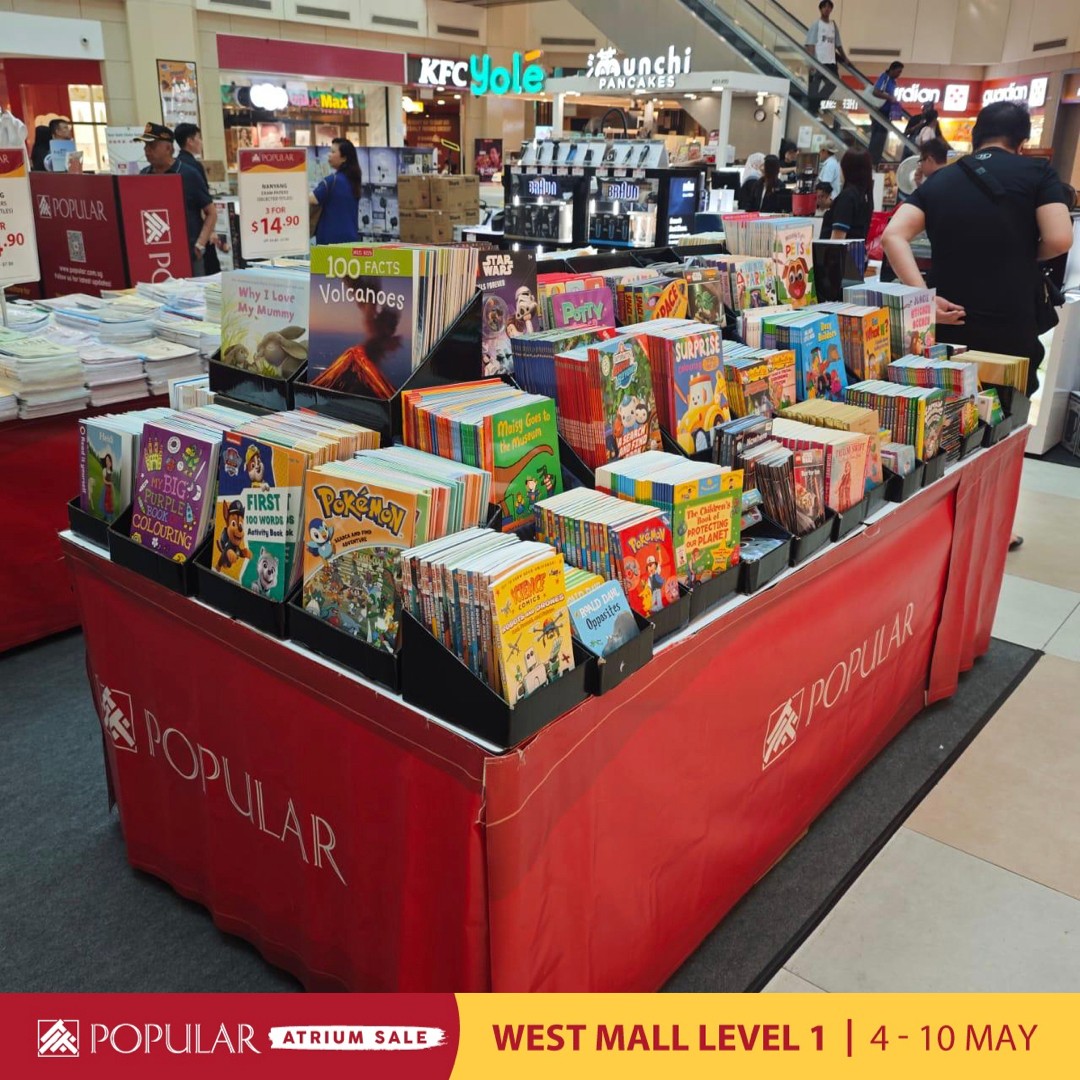 Popular-Bookstore-Singapore-Atrium-Sale-at-West-Mall-8 Now till 10 May 2026: Popular Bookstore Singapore Atrium Sale at West Mall – Up to 70% Off Books, Stationery and More Promotion