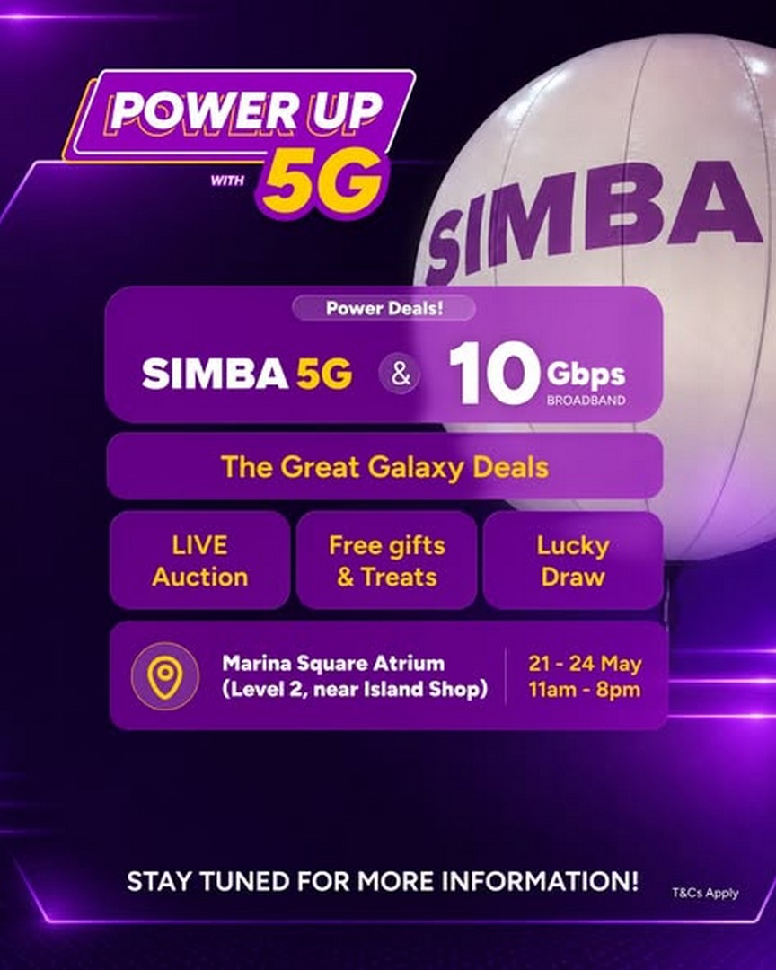 SIMBA-Telecom-Marina-Square-Atrium-Exclusive-Deals-2 21–24 May 2026: SIMBA Telecom Marina Square Atrium Exclusive Deals and Giveaway Event, Singapore Promotion with Lucky Draw and Free Gifts