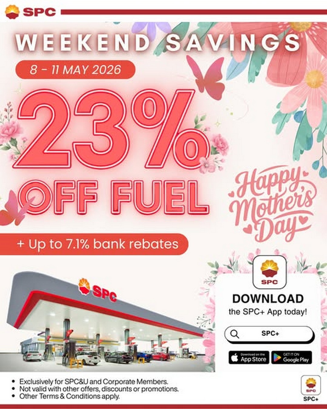 SPC-Singapore-Mothers-Day-Fuel-Promotion 8-11 May 2026: SPC Singapore Mother’s Day Fuel Promotion – 23% Off Petrol & Diesel Savings for Members Across All Stations in Singapore