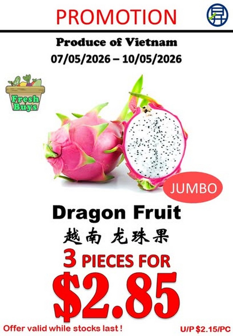 Sheng-Siong-Supermarket-Fresh-Fruits-Promotion-3 7–10 May 2026: Sheng Siong Supermarket Fresh Fruits Promotion & Great Deals Sale in Singapore
