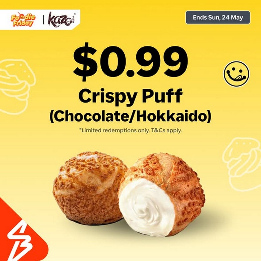 ShopBack-3-Day-Flash-Deals-Promotion-with-0.99-Kazo-Crispy-Puff Now till 24 May 2026: ShopBack 3-Day Flash Deals Promotion with $0.99 Kazo Crispy Puff and $1.99 Nan Yang Dao Chendol via ShopBack Pay