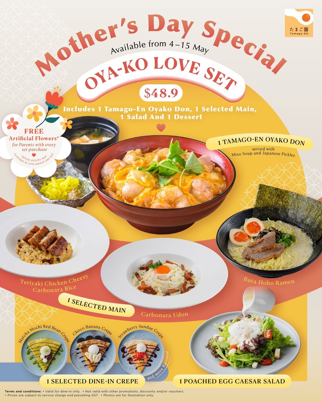 Tamago-EN-Mothers-Day-Oya-ko-Love-Set-Promotion 4–15 May 2026: Tamago-EN Mother’s Day Oya-ko Love Set Promotion: Special Dining Set Deal at $48.90 with Free Gift for Mum in Singapore