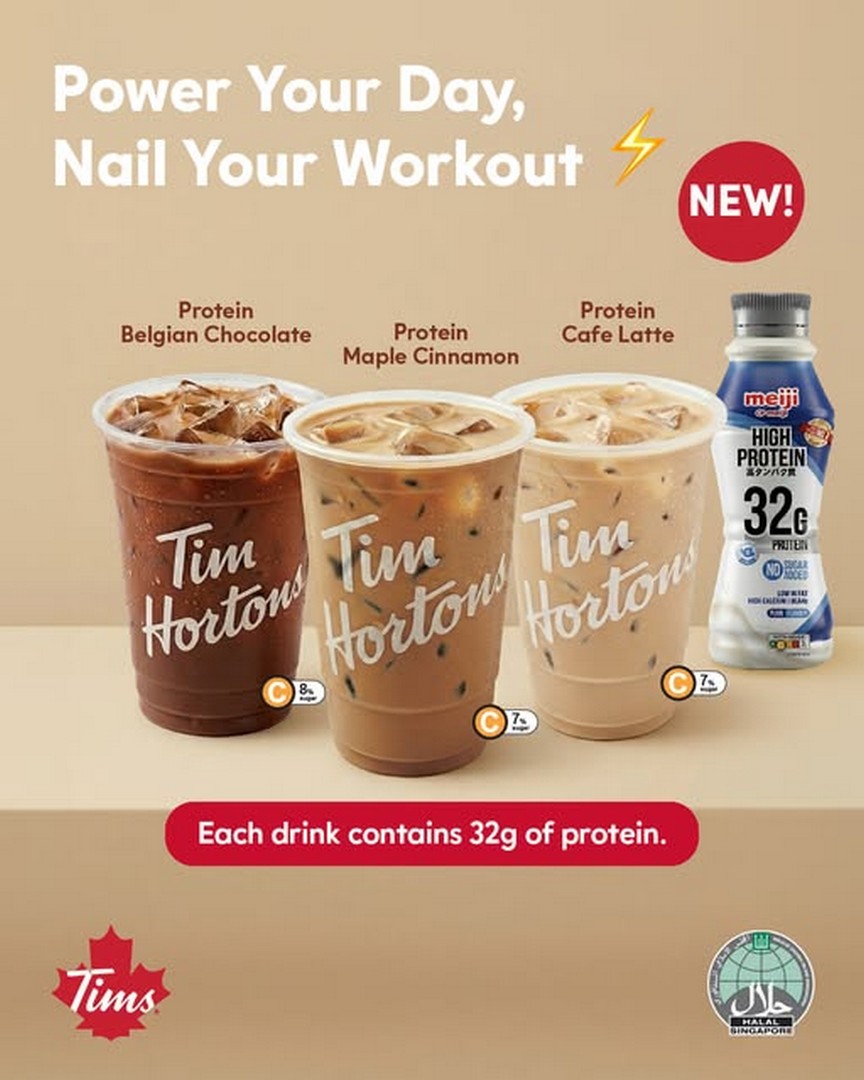 Tim-Hortons-Singapore-Protein-Series-Drink-Promotion 13 May 2026 onwards: Tim Hortons Singapore Protein Series Drink Promotion: New High-Protein Beverages Launch for Fitness & Lifestyle Boost