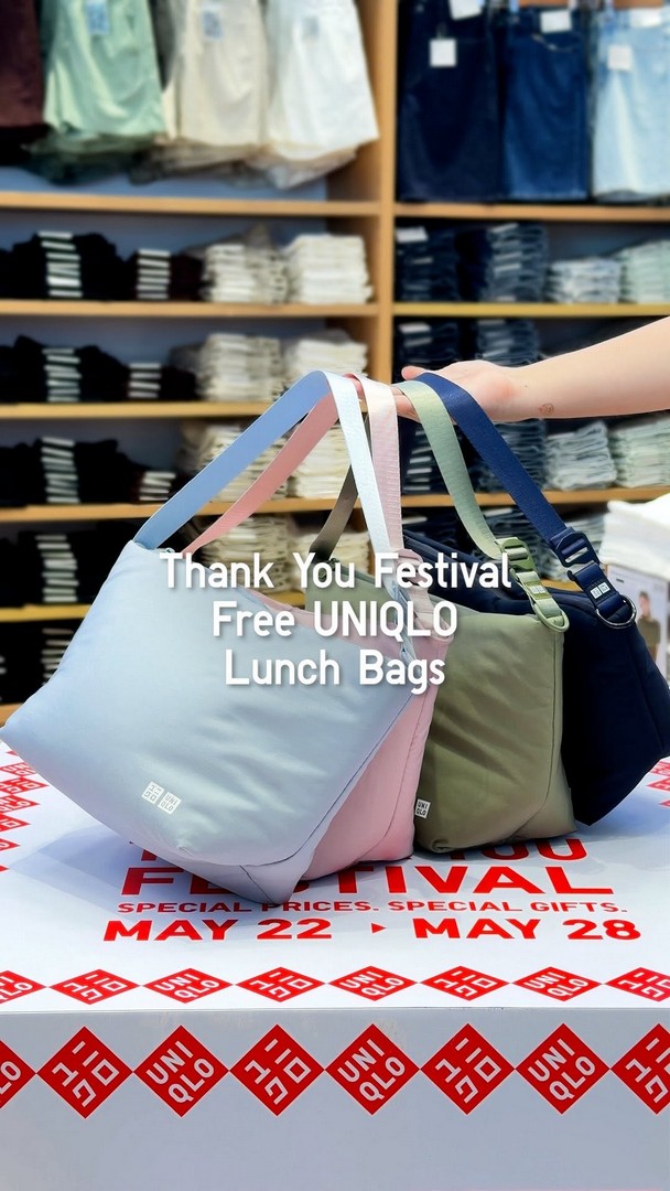 UNIQLO-Thank-You-Festival-Lunch-Bag-Redemption 22–28 May 2026: UNIQLO, Thank You Festival Lunch Bag Redemption with $100 Minimum Spend – In-Store & Online Giveaway Promotion