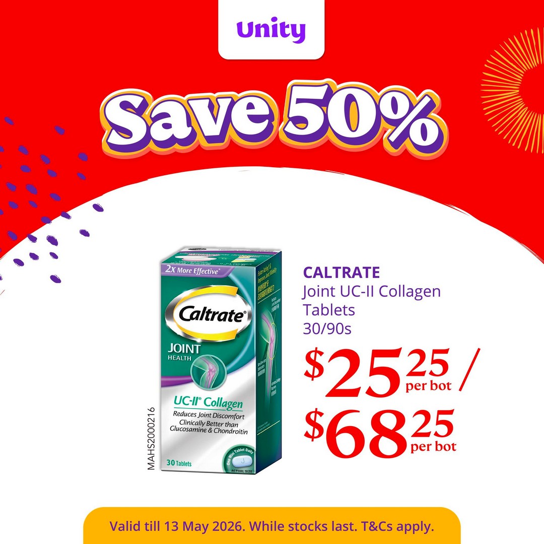 Unity-Pharmacy-Singapore-Weekly-Wellness-Promotion-4 Now till 13 May 2026: Unity Pharmacy Singapore Weekly Wellness Promotion Featuring B1G1 Eu Yan Sang, Colgate, Aveeno and Health Essentials Deals