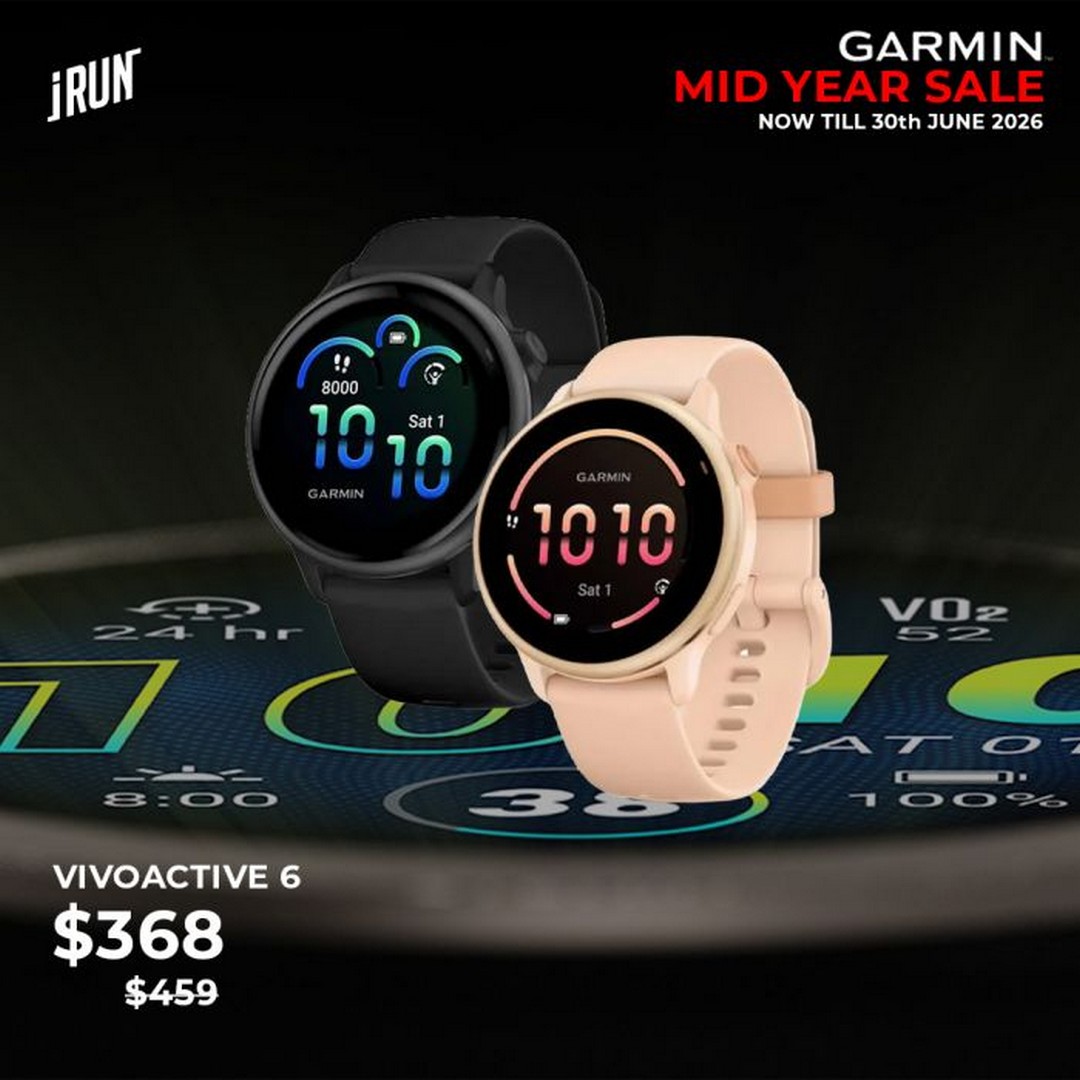 iRun-Singapore-Garmin-Mid-Year-Sale Now till 30 June 2026: iRun Singapore Garmin Mid-Year Sale Promotion: Smartwatch Discounts on Premium Fitness Wearables in Singapore