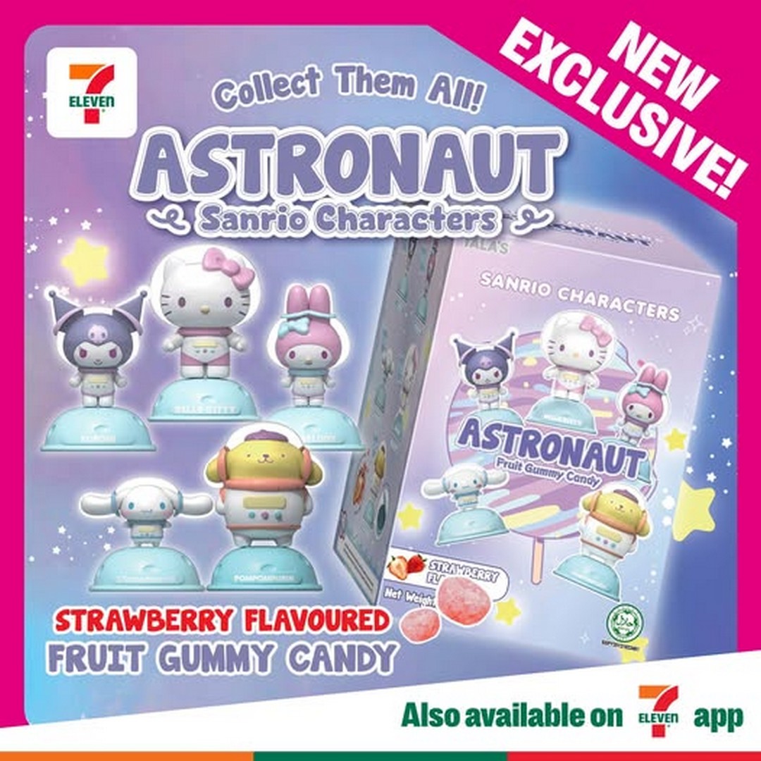 7-Eleven-Singapore-Astronaut-Sanrio-Collection-Promotion 8 June 2026 onwards: 7-Eleven Singapore Astronaut Sanrio Collection Promotion – Collect Exclusive Limited Edition Sanrio Characters Before They Are Gone