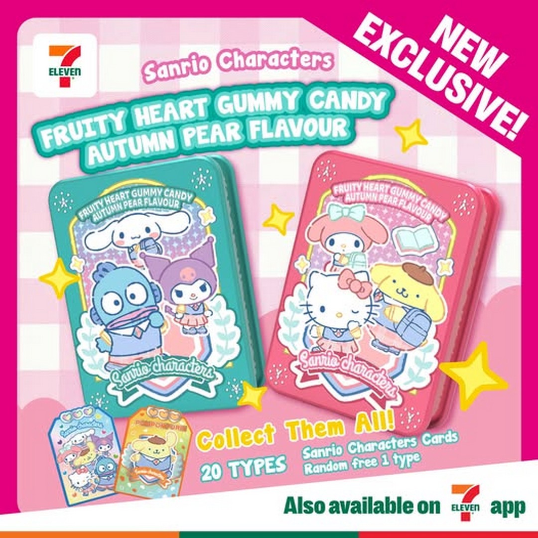 7-Eleven-Singapore-Fruity-Heart-Gummy-Candy-Sanrio-Collection-Launch 9 June 2026 onwards: 7-Eleven Singapore Fruity Heart Gummy Candy Sanrio Collection Launch Promotion, Limited Edition Collectibles in Stores Across Singapore