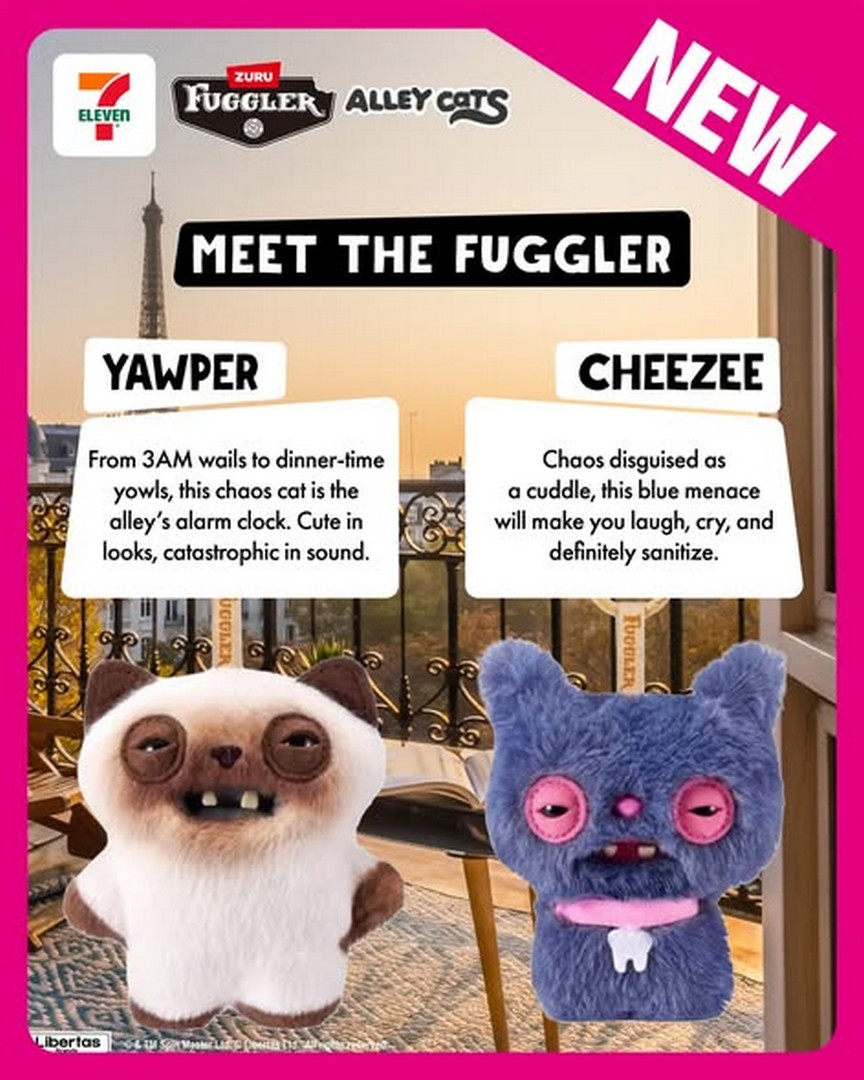 7-Eleven-Singapore-Fuggler-x-Alley-Cats-Blind-Box-Plush-Pendant-1 16 June 2026 onwards: 7-Eleven Singapore, Fuggler x Alley Cats Blind Box Plush Pendant Keychain Promotion, Limited Collectibles at $16.90 Each