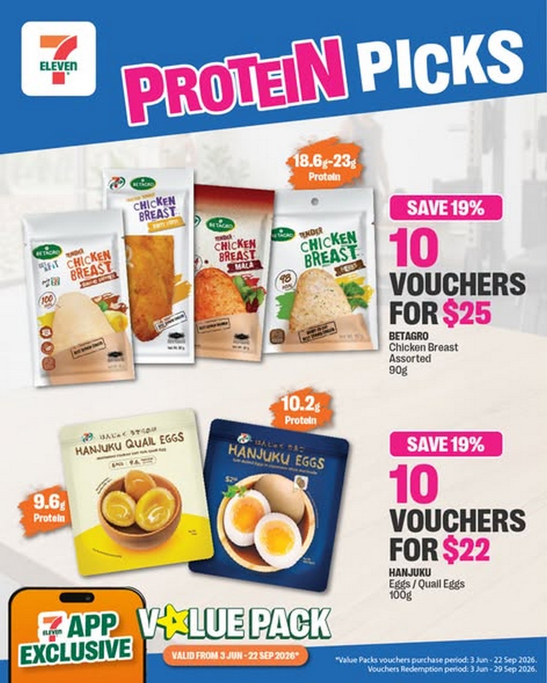 7-Eleven-Singapore-Protein-Picks-Promotion-1 22 June 2026 onwards: 7-Eleven Singapore Protein Picks Promotion – Discover Convenient High-Protein Snacks and Drinks for Every Part of Your Day