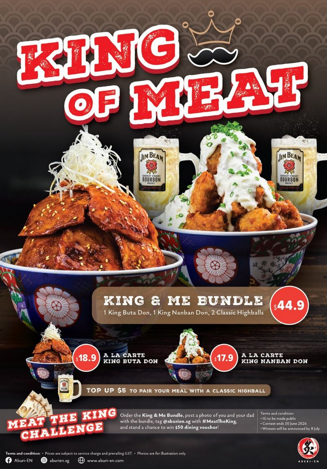 Aburi-EN-Fathers-Day-King-Me-Bundle-Promotion 2–30 June 2026: Aburi-EN Father’s Day King & Me Bundle Promotion: Hearty Japanese Donburi Sharing Set at $44.90