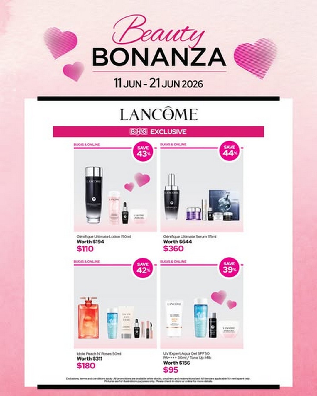 BHG-Singapore-Beauty-Bonanza-Promotion-2 11–21 June 2026: BHG Singapore, Beauty Bonanza Promotion: YSL Beauty, Lancôme & Giorgio Armani Fragrance Deals with Tiered Discounts and Exclusive Beauty Gifts
