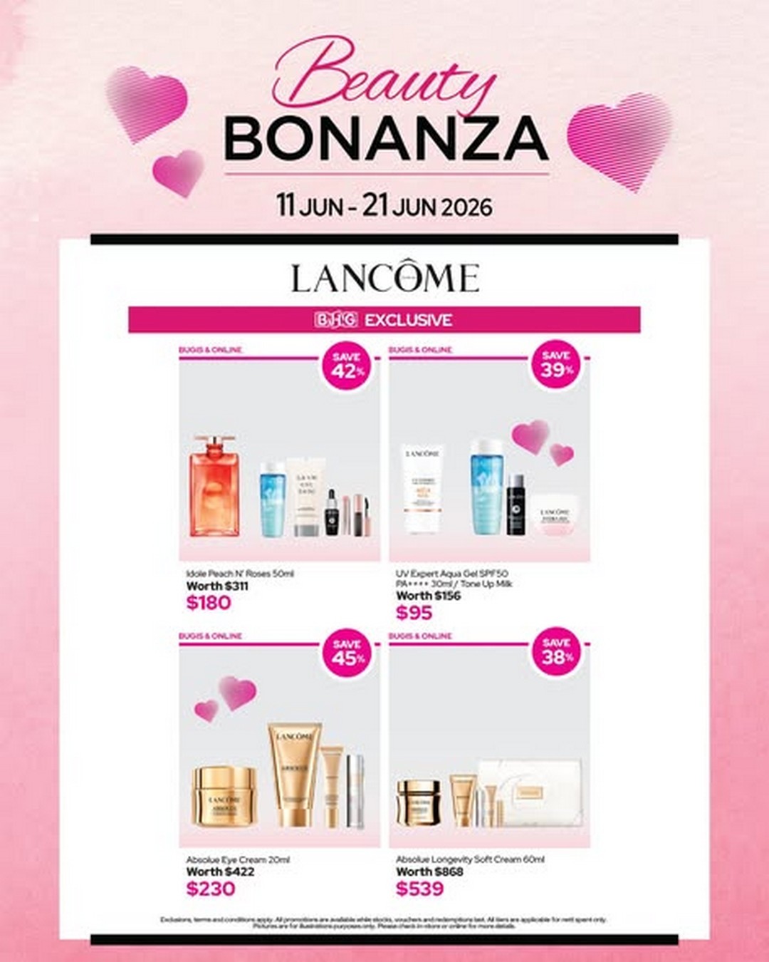 BHG-Singapore-Beauty-Bonanza-Promotion-3 11–21 June 2026: BHG Singapore, Beauty Bonanza Promotion: YSL Beauty, Lancôme & Giorgio Armani Fragrance Deals with Tiered Discounts and Exclusive Beauty Gifts