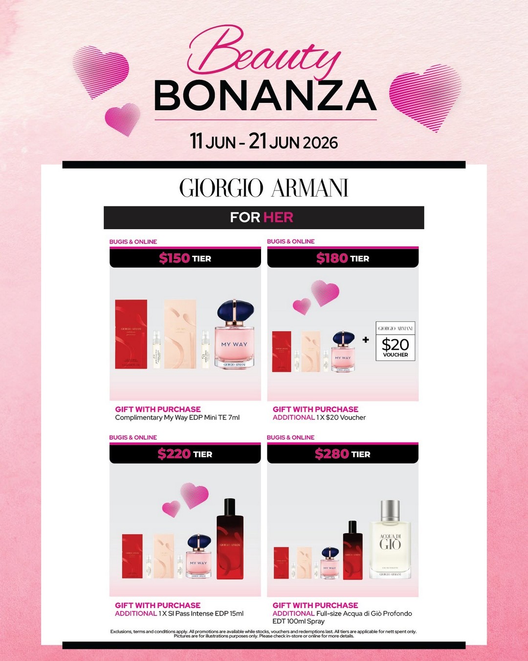 BHG-Singapore-Beauty-Bonanza-Promotion-7 11–21 June 2026: BHG Singapore, Beauty Bonanza Promotion: YSL Beauty, Lancôme & Giorgio Armani Fragrance Deals with Tiered Discounts and Exclusive Beauty Gifts