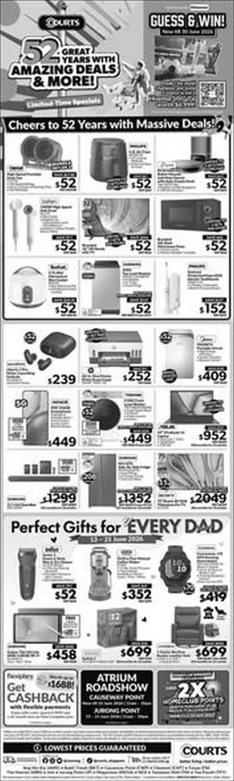 COURTS-Singapore-52nd-Anniversary-Mega-Home-Tech-Sale-1-scaled Now till 15 June 2026: COURTS Singapore, 52nd Anniversary Mega Home & Tech Sale, Up to 80% Off Storewide Promotion