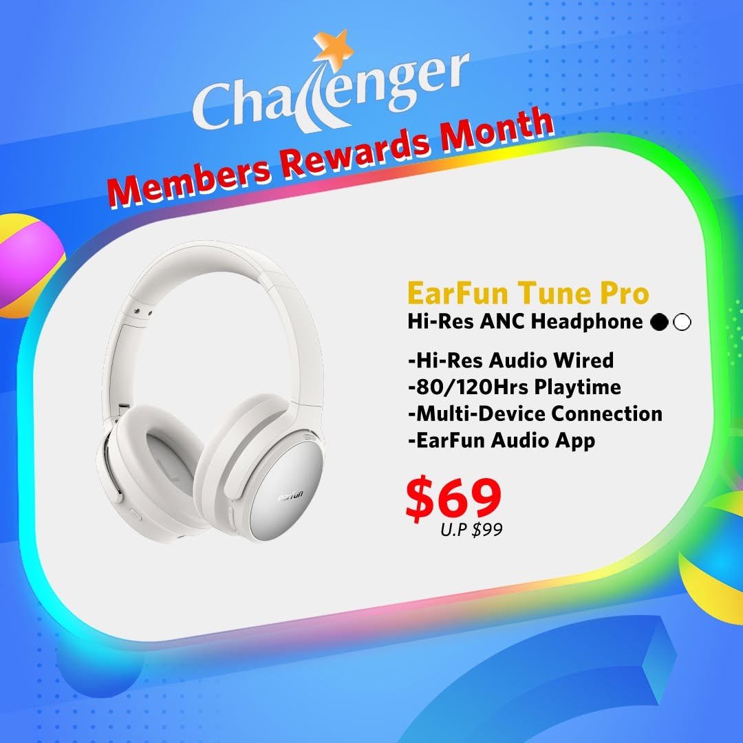 Challenger-Singapore-Member-Rewards-Month-Featuring-EarFun-Audio-Deals-5 1-30 June 2026: Challenger Singapore Member Rewards Month Featuring EarFun Audio Deals, Up to 59% Off Promotion