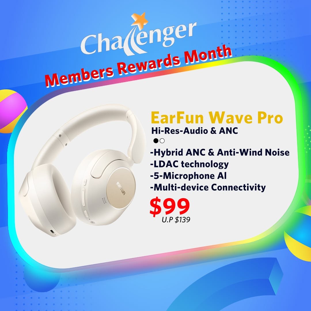 Challenger-Singapore-Member-Rewards-Month-Featuring-EarFun-Audio-Deals-6 1-30 June 2026: Challenger Singapore Member Rewards Month Featuring EarFun Audio Deals, Up to 59% Off Promotion