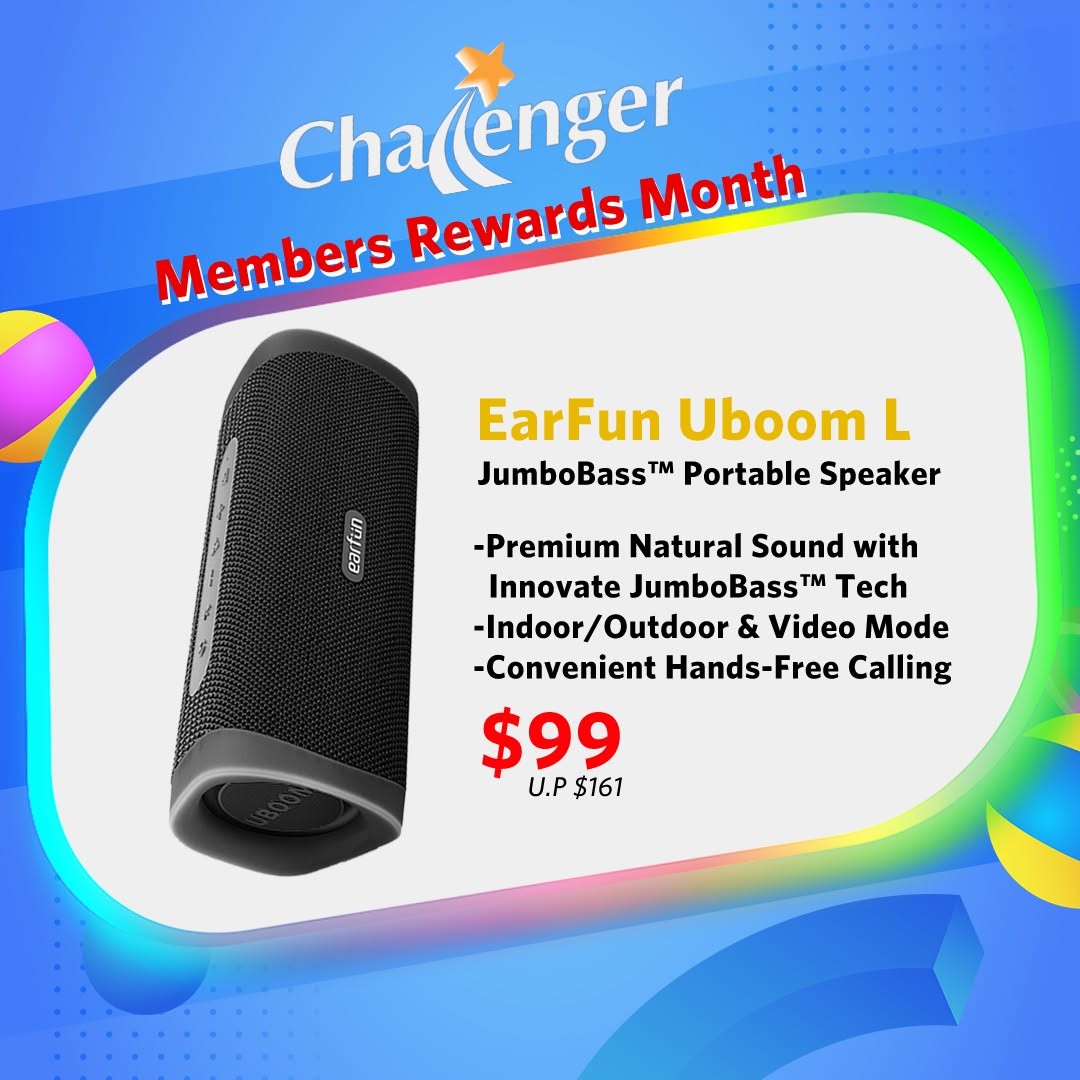 Challenger-Singapore-Member-Rewards-Month-Featuring-EarFun-Audio-Deals-9 1-30 June 2026: Challenger Singapore Member Rewards Month Featuring EarFun Audio Deals, Up to 59% Off Promotion