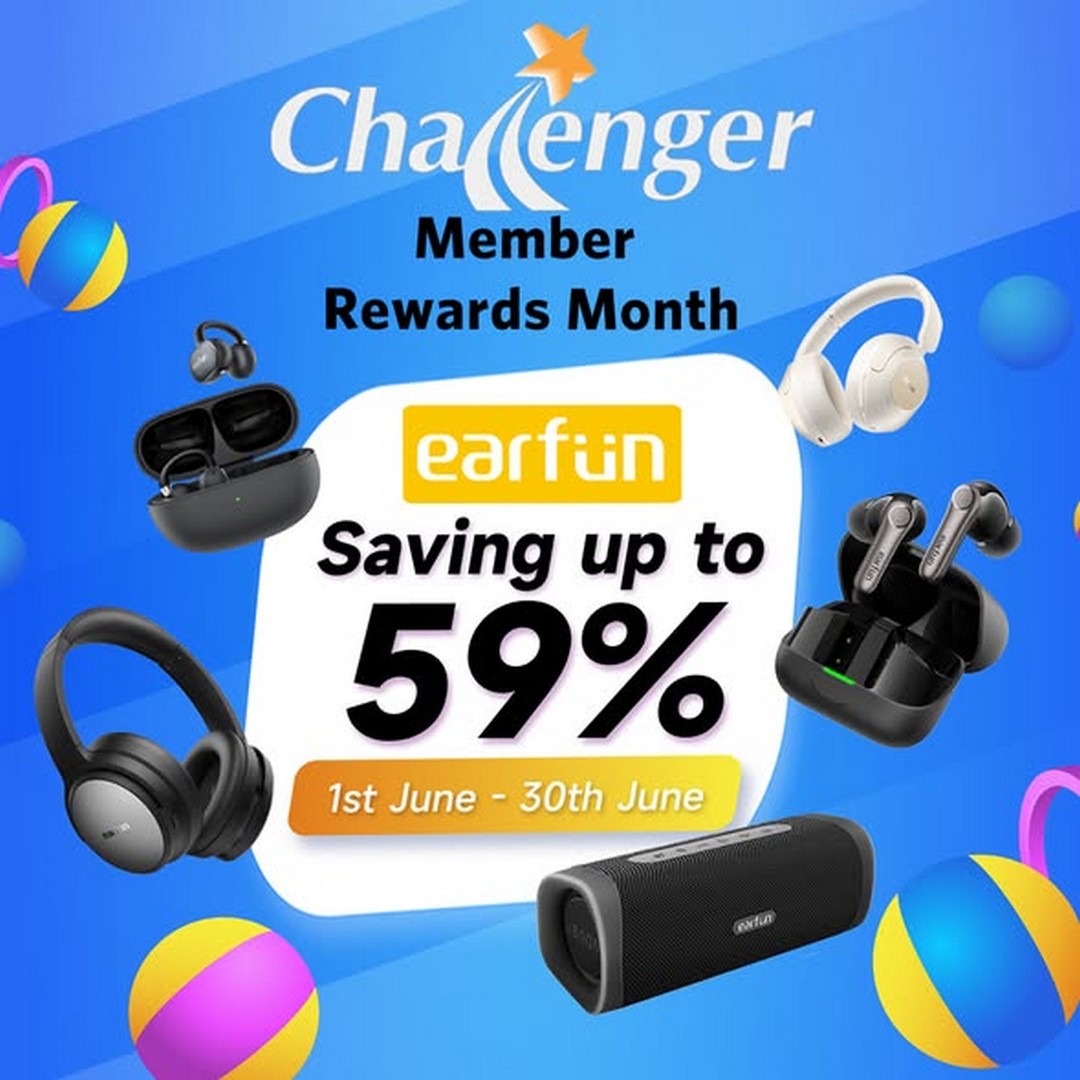 Challenger-Singapore-Member-Rewards-Month-Featuring-EarFun-Audio-Deals 1-30 June 2026: Challenger Singapore Member Rewards Month Featuring EarFun Audio Deals, Up to 59% Off Promotion