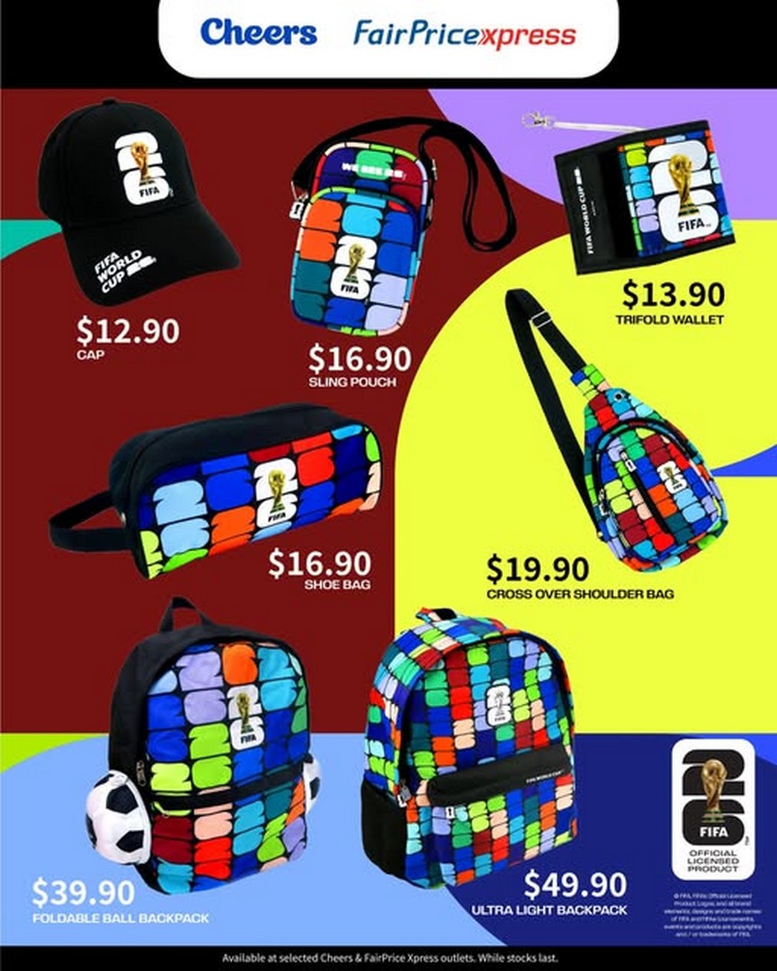 Cheers-FairPrice-Xpress-FIFA-Official-Licensed-Merchandise-Drop 17 June 2026 onwards: Cheers & FairPrice Xpress FIFA Official Licensed Merchandise Drop: Limited-Time Football Collectibles & Fan Gear Promotion in Singapore