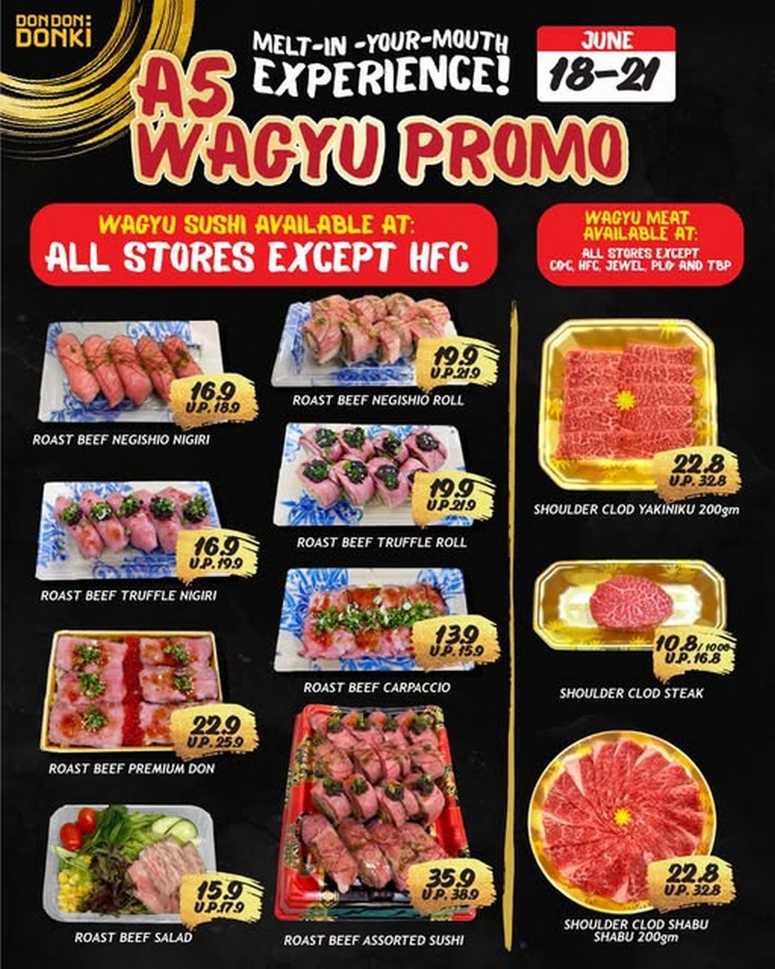 DON-DON-DONKI-Singapore-A5-Wagyu-Promotion 18-21 June 2026: DON DON DONKI Singapore, A5 Wagyu Promotion, Premium Roast Beef Sushi & Wagyu Cuts Limited-Time Sale
