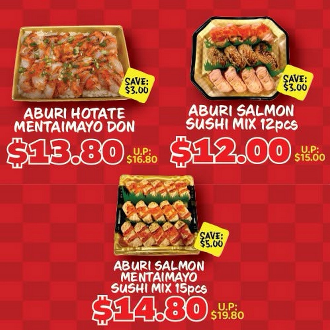 DON-DON-DONKI-Singapore-Aburi-Sushi-Fair-Promotion-2 22–30 June 2026: DON DON DONKI Singapore Aburi Sushi Fair Promotion: Flame-Seared Sushi Deals from $7.80 to $14.80