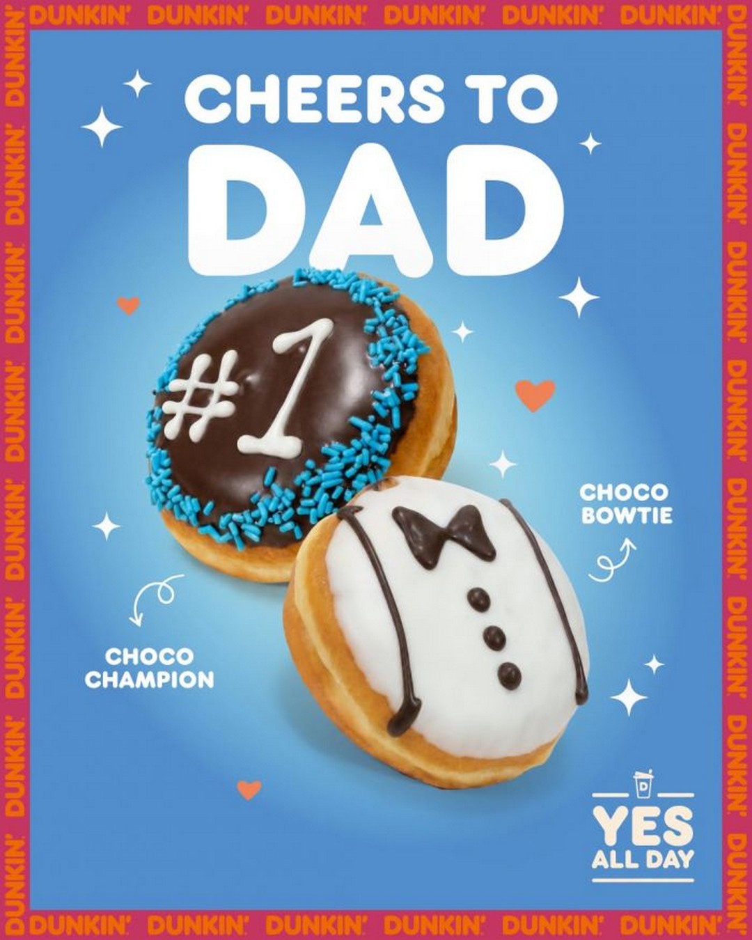 Dunkin-Singapore-Fathers-Day-Choco-Champion-Choco-Bowtie 19 June 2026 onwards: Dunkin' Singapore Father's Day Choco Champion & Choco Bowtie Donuts Promotion – Limited Edition Sweet Treats for Dad Available at Participating Outlets