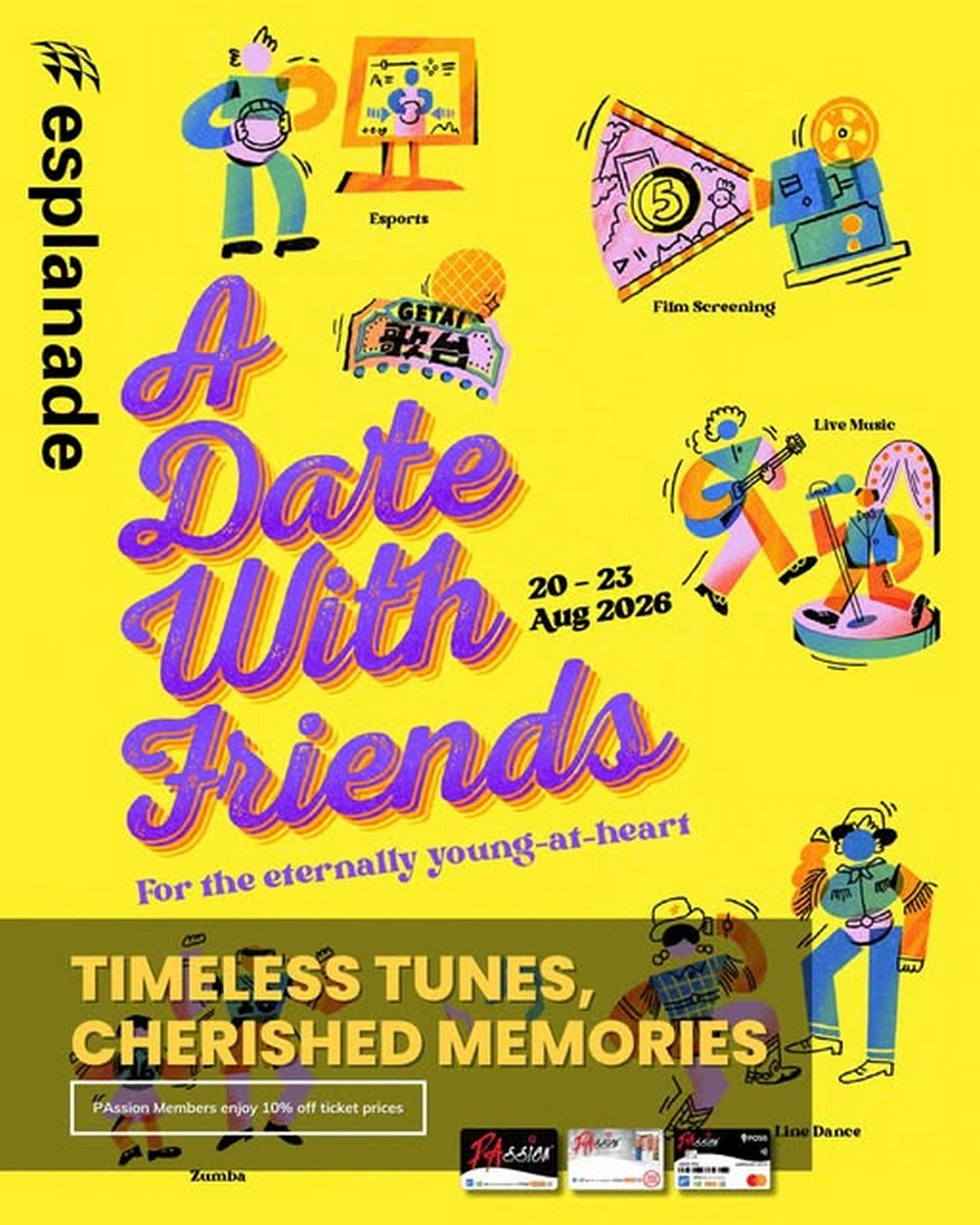 Esplanade-–-Theatres-on-the-Bay-A-Date-With-Friends-2026-Ticket-Promotion 20-23 August 2026: Esplanade – Theatres on the Bay, A Date With Friends 2026 Ticket Promotion, Timeless Hits Music Festival Experience