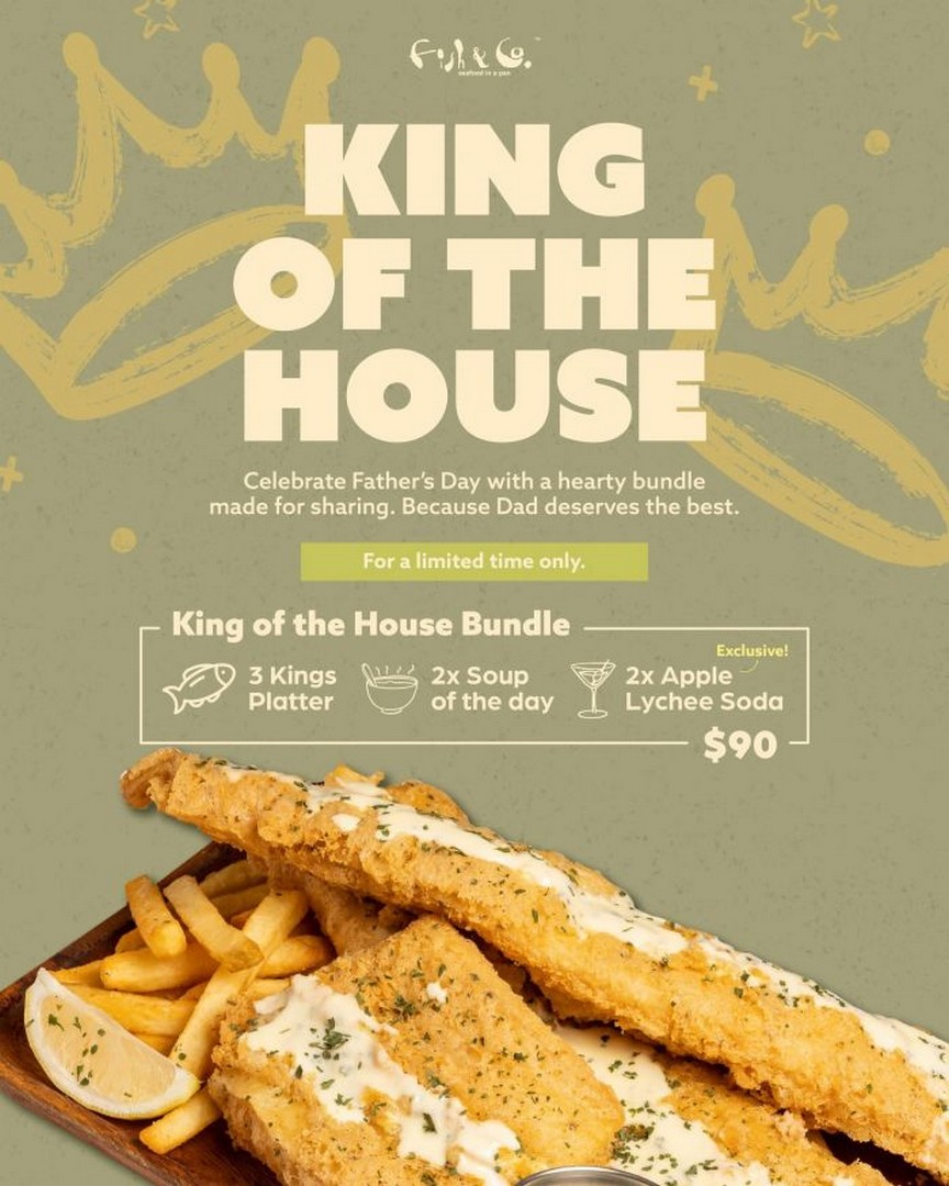 Fish-Co.-King-of-the-House-Fathers-Day-Bundle-Promotion 17 June 2026 Onwards: Fish & Co.: King of the House Father’s Day Bundle Promotion – Seafood Sharing Feast Deal in Singapore