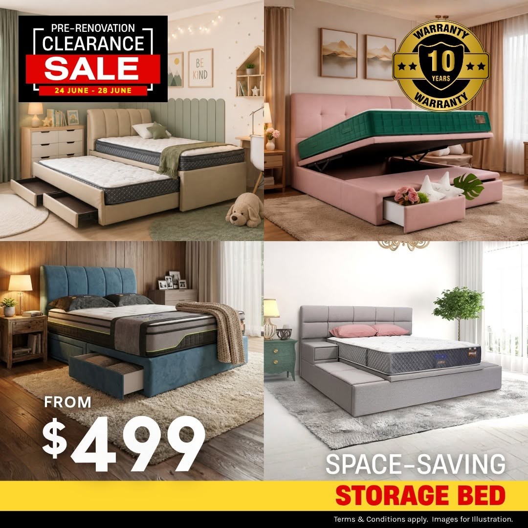 Four-Star-Mattress-Pre-Renovation-Sale-at-Kallang-Flagship-Store-4 24–28 June 2026: Four Star Mattress Pre-Renovation Sale at Kallang Flagship Store, Up to 90% Off Premium Mattresses and Furniture Clearance Event