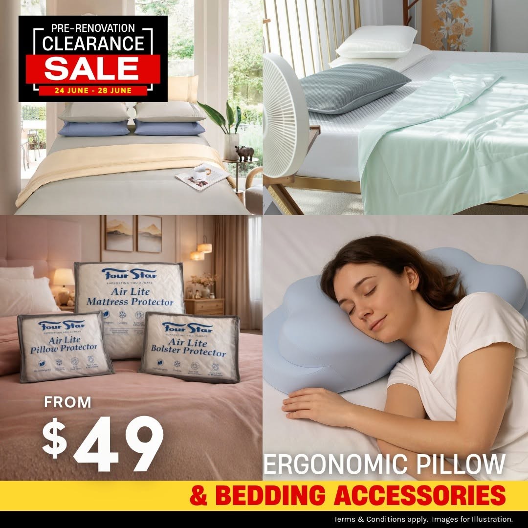 Four-Star-Mattress-Pre-Renovation-Sale-at-Kallang-Flagship-Store-7 24–28 June 2026: Four Star Mattress Pre-Renovation Sale at Kallang Flagship Store, Up to 90% Off Premium Mattresses and Furniture Clearance Event