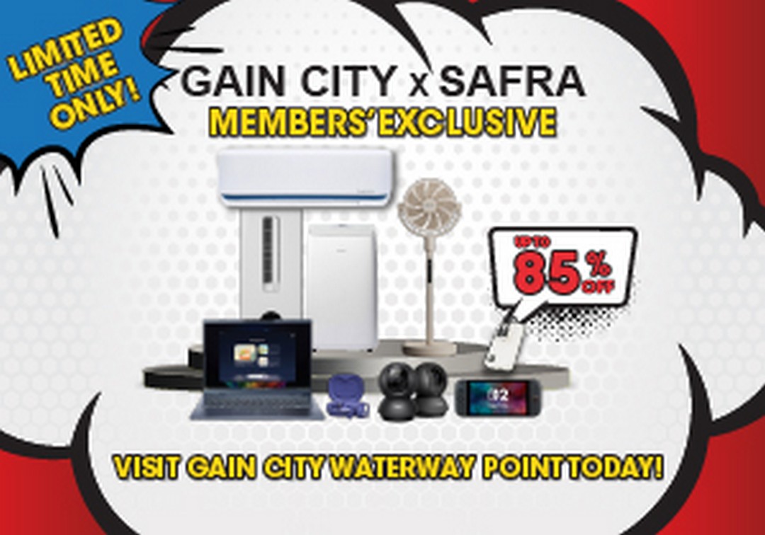 Gain-City-SAFRA-Members-Exclusive-Promotion 15-21 June 2026: Gain City SAFRA Members Exclusive Promotion – Enjoy Up to 85% Off IT Gadgets, Home Appliances, Air-Conditioners and More at Waterway Point
