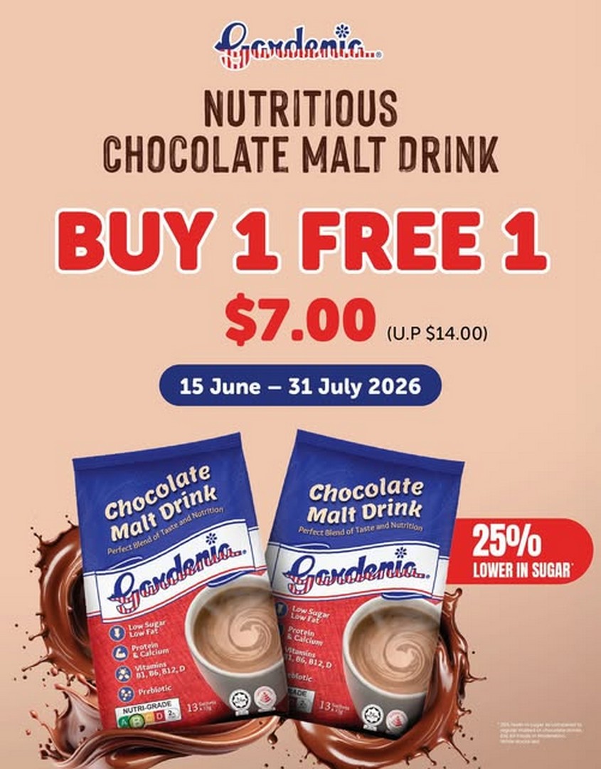 Gardenia-Chocolate-Malt-Drink-Buy-1-Get-1-Free-Promotion 15 June–31 July 2026: Gardenia Chocolate Malt Drink Buy 1 Get 1 Free Promotion – Sweet Value Deal Across Selected Outlets in Singapore