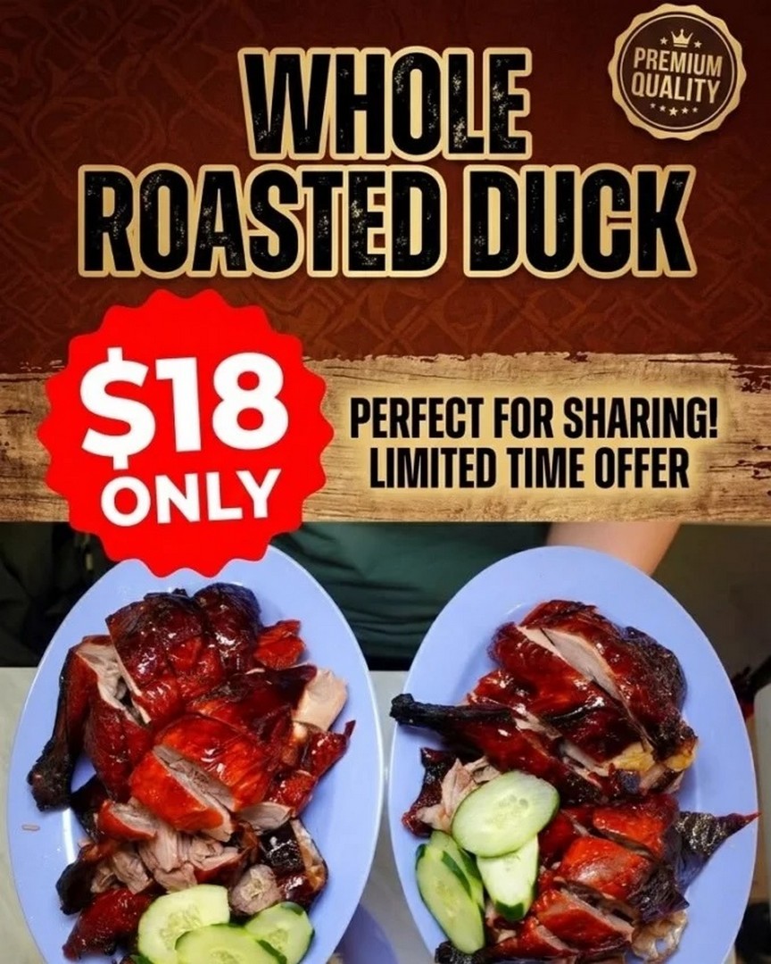 Johnson-Duck-Singapore-40th-Anniversary-Promotion 9 June 2026 onwards: Johnson Duck Singapore 40th Anniversary Promotion – Enjoy Whole Roasted Duck for Just $18 and $2 Roasted Duck Rice Special Deal Across Selected Outlets