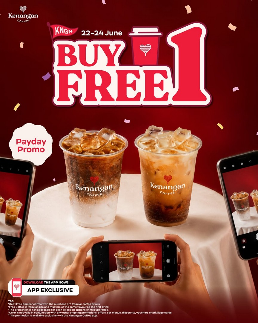 Kenangan-Coffee-Singapore-Buy-1-Free-1-Coffee-Promotion 22-24 June 2026: Kenangan Coffee Singapore Buy 1 Free 1 Coffee Promotion Across Island-Wide Outlets, Limited-Time Cafe Deal