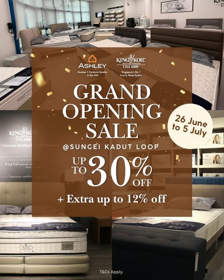 King-Koil-Singapore-Grand-Opening-Sale 26 June–5 July 2026: King Koil Singapore Grand Opening Sale: Up to 50% Off Mattress Deals at Sungei Kadut Loop with Extra Storewide Discounts