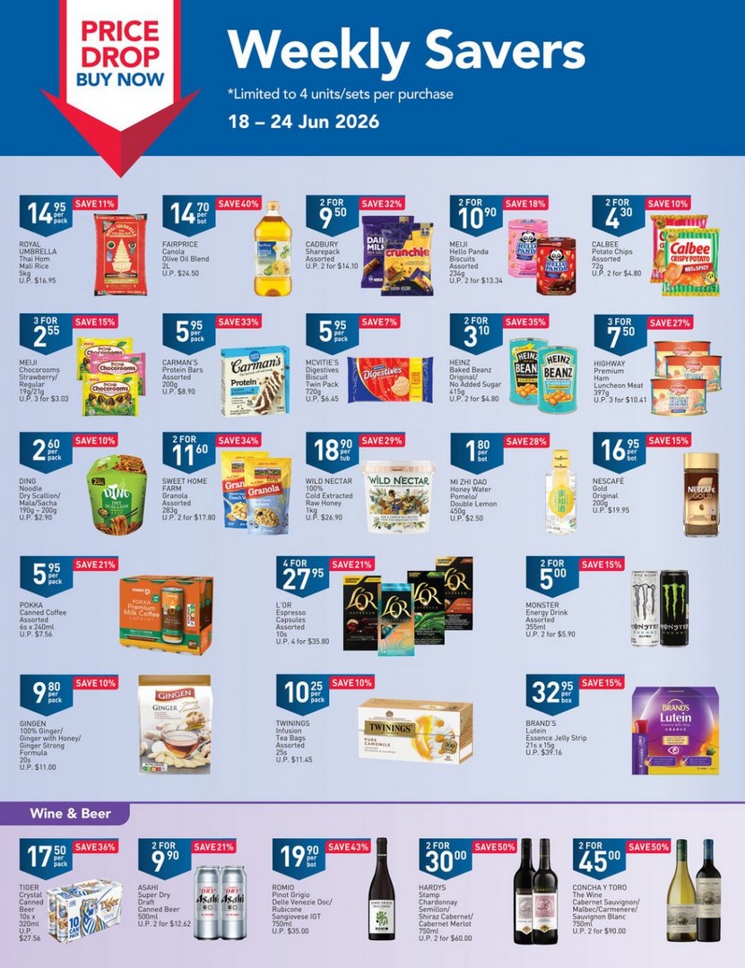 NTUC-FairPrice-Weekly-Savers-Price-Drop-Buy-Now-Promotion 18–24 June 2026: NTUC FairPrice Weekly Savers, Price Drop Buy Now Promotion in Singapore with Up to 56% OFF Grocery & Household Deals