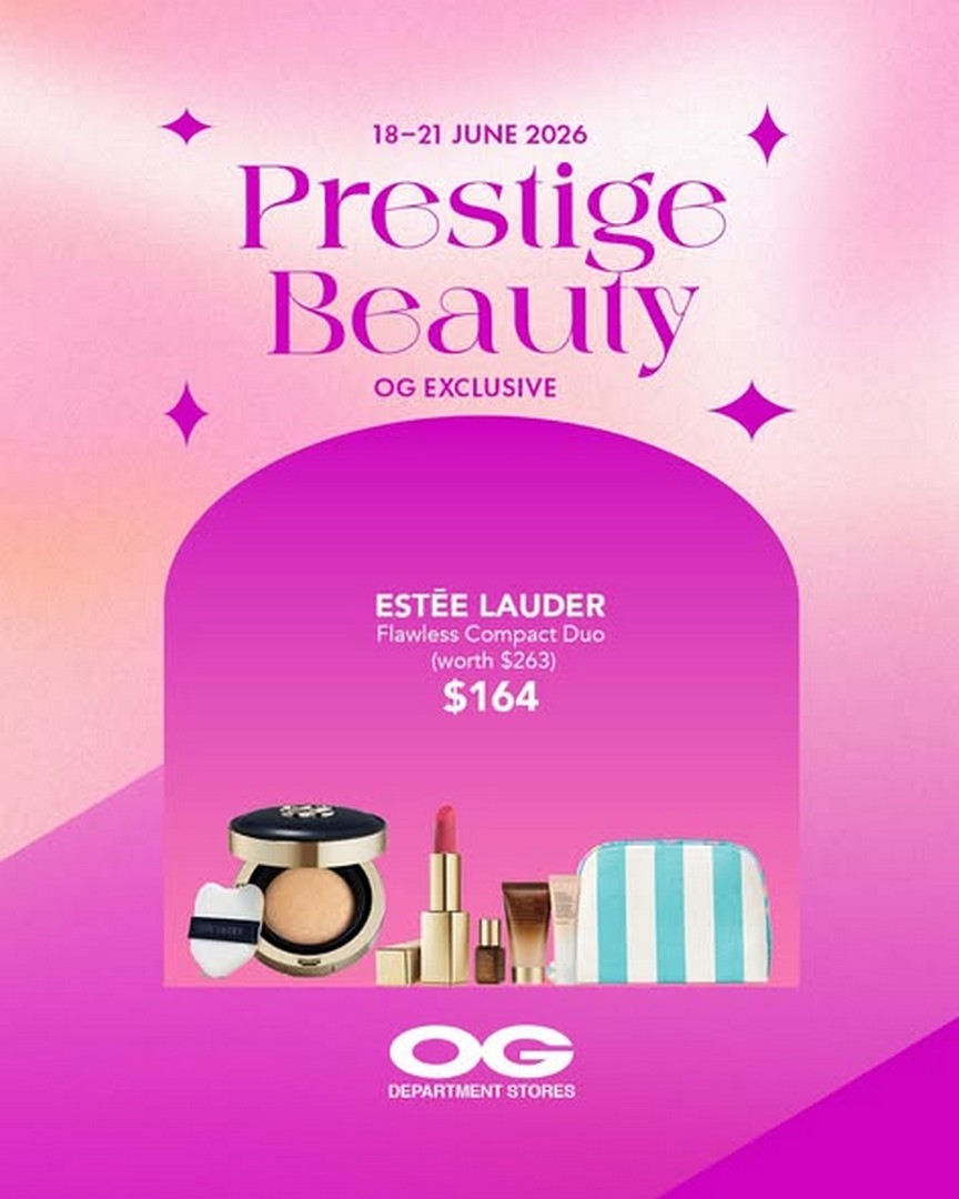 OG-Singapore-Summer-Beauty-Essentials-Promotion-Sale-2 18–21 June 2026: OG Singapore, Summer Beauty Essentials Promotion Sale – $20 Off $150 & $50 Off $300 Beauty Savings Deal