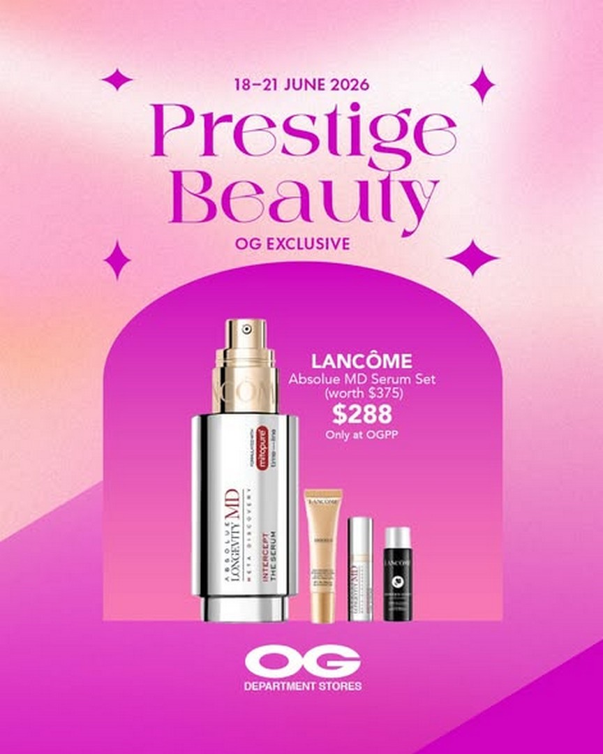 OG-Singapore-Summer-Beauty-Essentials-Promotion-Sale-3 18–21 June 2026: OG Singapore, Summer Beauty Essentials Promotion Sale – $20 Off $150 & $50 Off $300 Beauty Savings Deal
