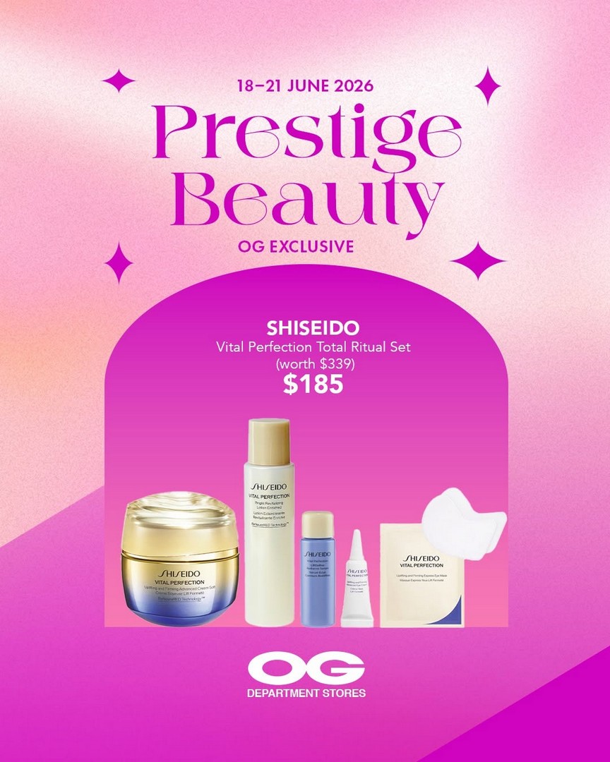 OG-Singapore-Summer-Beauty-Essentials-Promotion-Sale-5 18–21 June 2026: OG Singapore, Summer Beauty Essentials Promotion Sale – $20 Off $150 & $50 Off $300 Beauty Savings Deal
