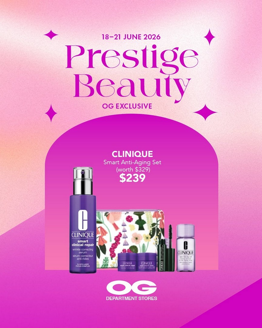 OG-Singapore-Summer-Beauty-Essentials-Promotion-Sale-6 18–21 June 2026: OG Singapore, Summer Beauty Essentials Promotion Sale – $20 Off $150 & $50 Off $300 Beauty Savings Deal